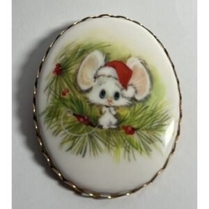 Hallmark Mini Gallery 1973 Vintage Charmer‎ Cameo "Christmas Is Fun"